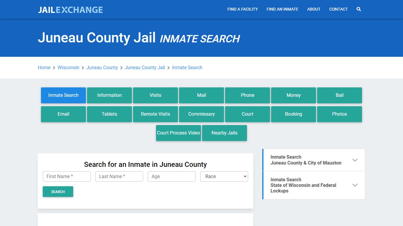 Juneau County Jail, WI Inmate Search: Roster & Mugshots